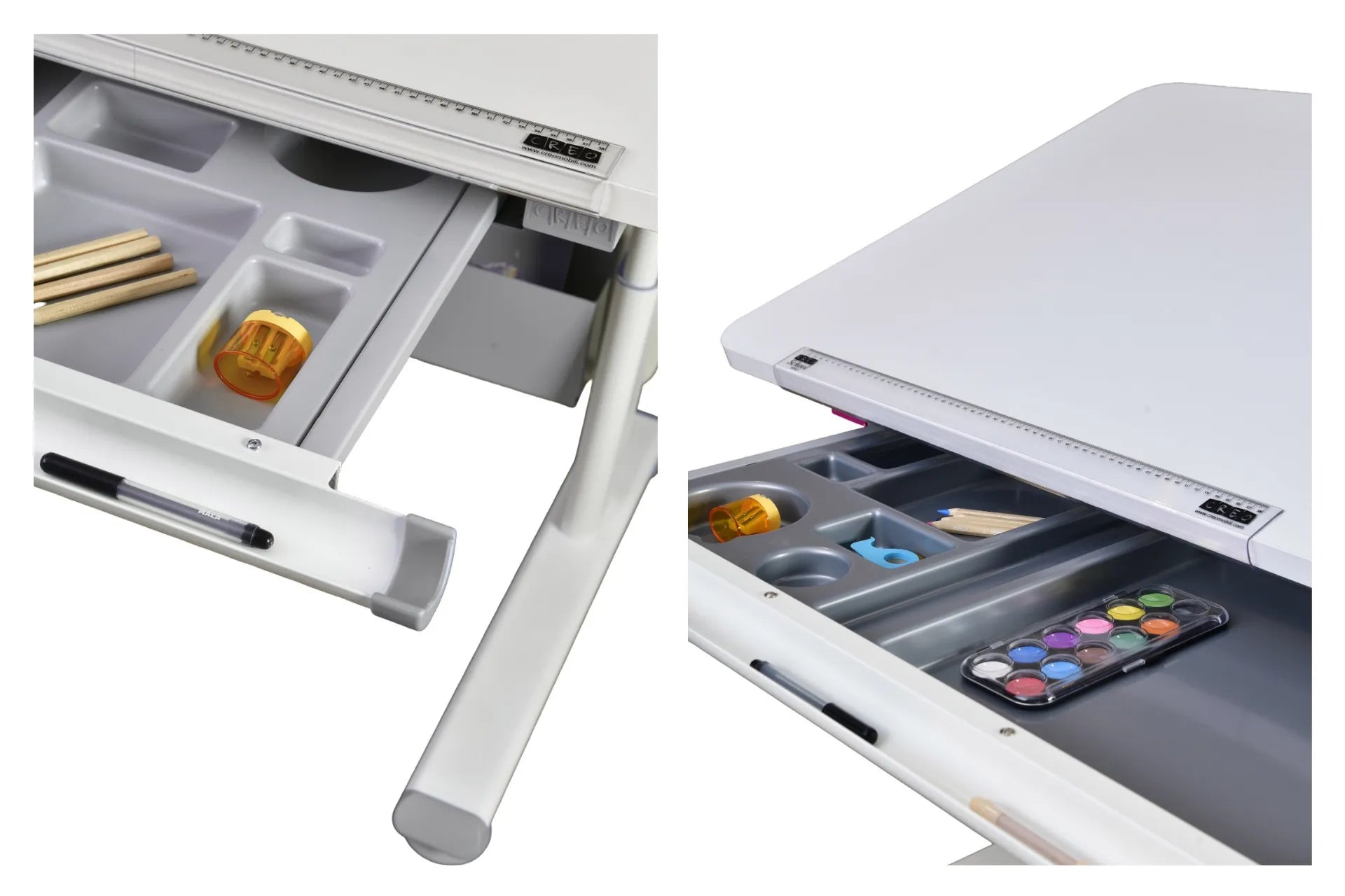 Mini Vega Standart - Beyaz / Gri