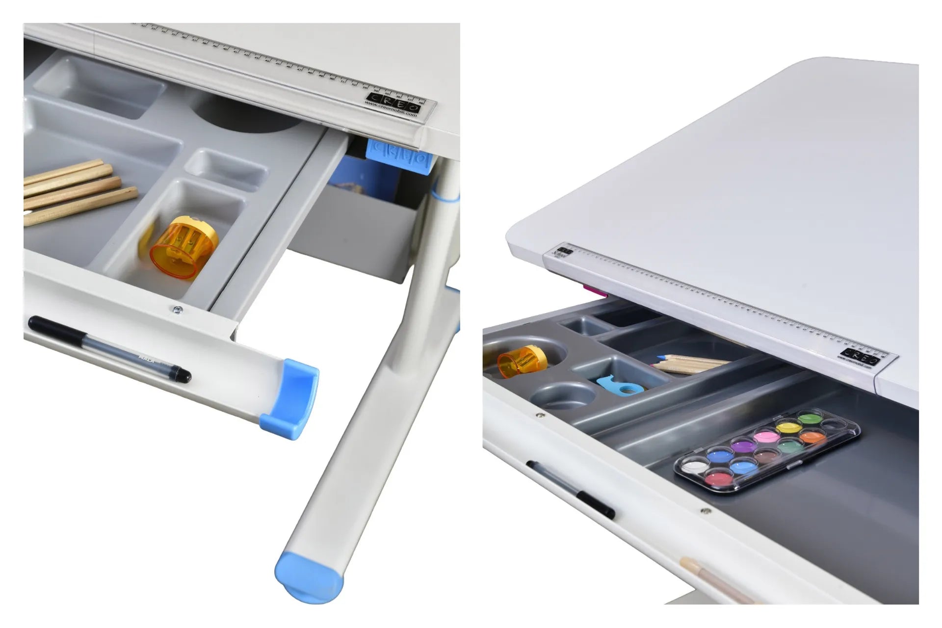 Mini Vega Standart - Ekru / Mavi