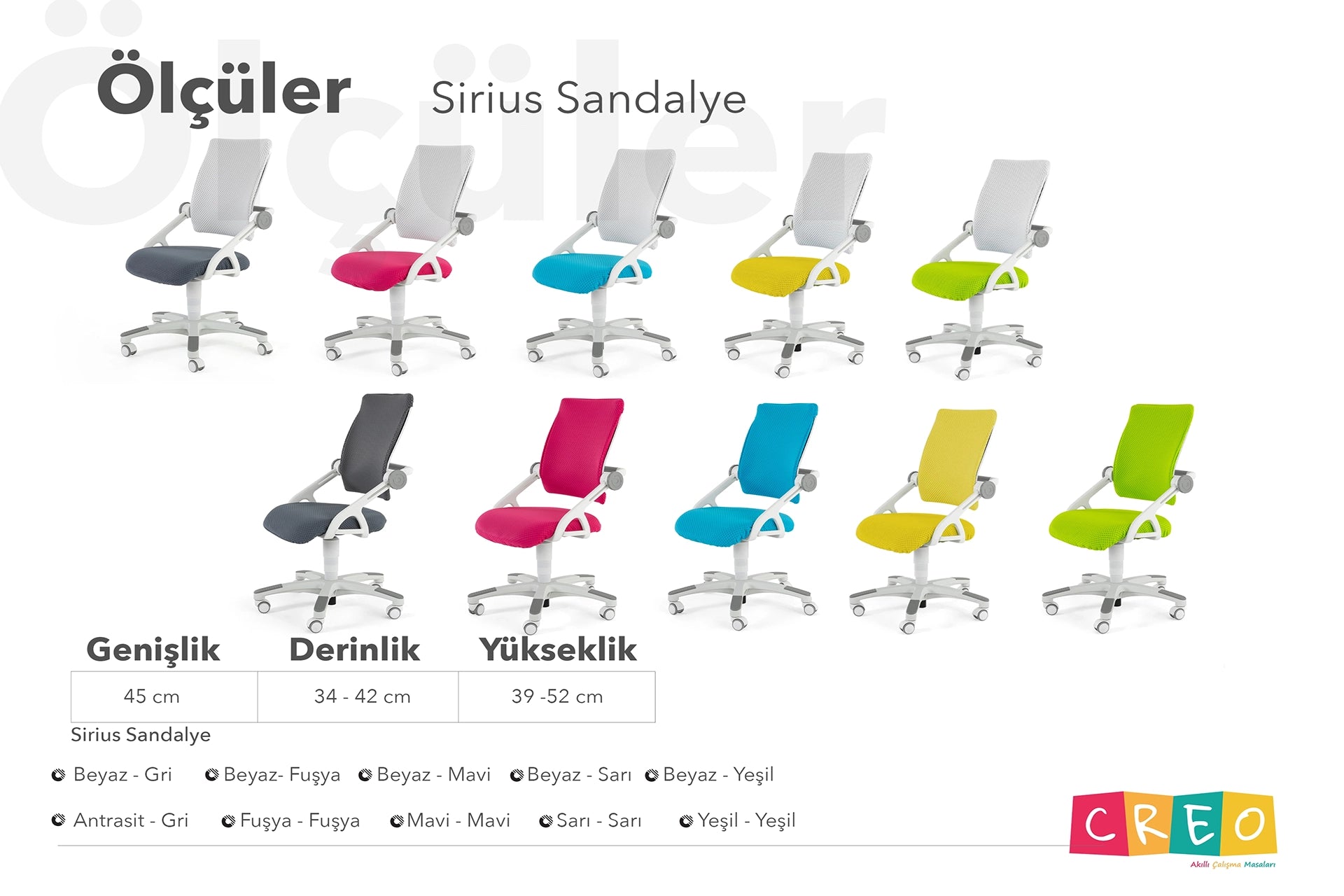 Sirius Sandalye - Yeşil / Yeşil