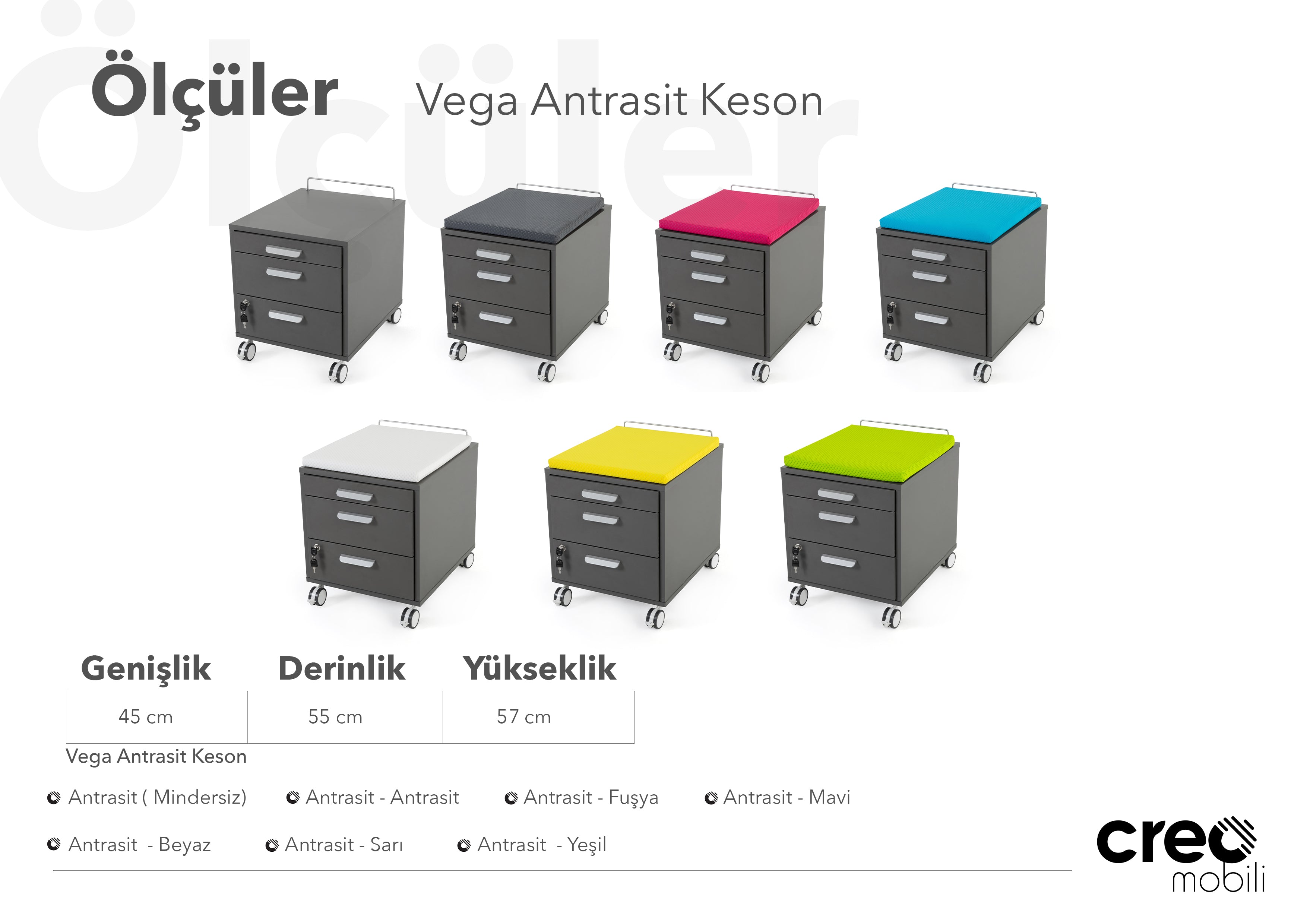 Vega Keson - Antrasit / Sarı