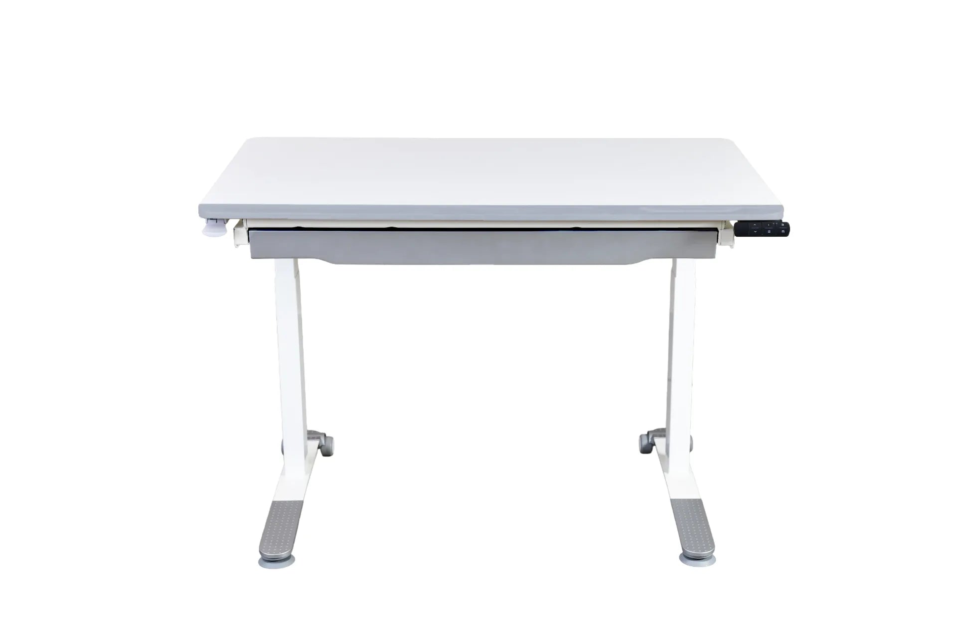 Omni Basic Elektrikli Masa - Beyaz / Gri