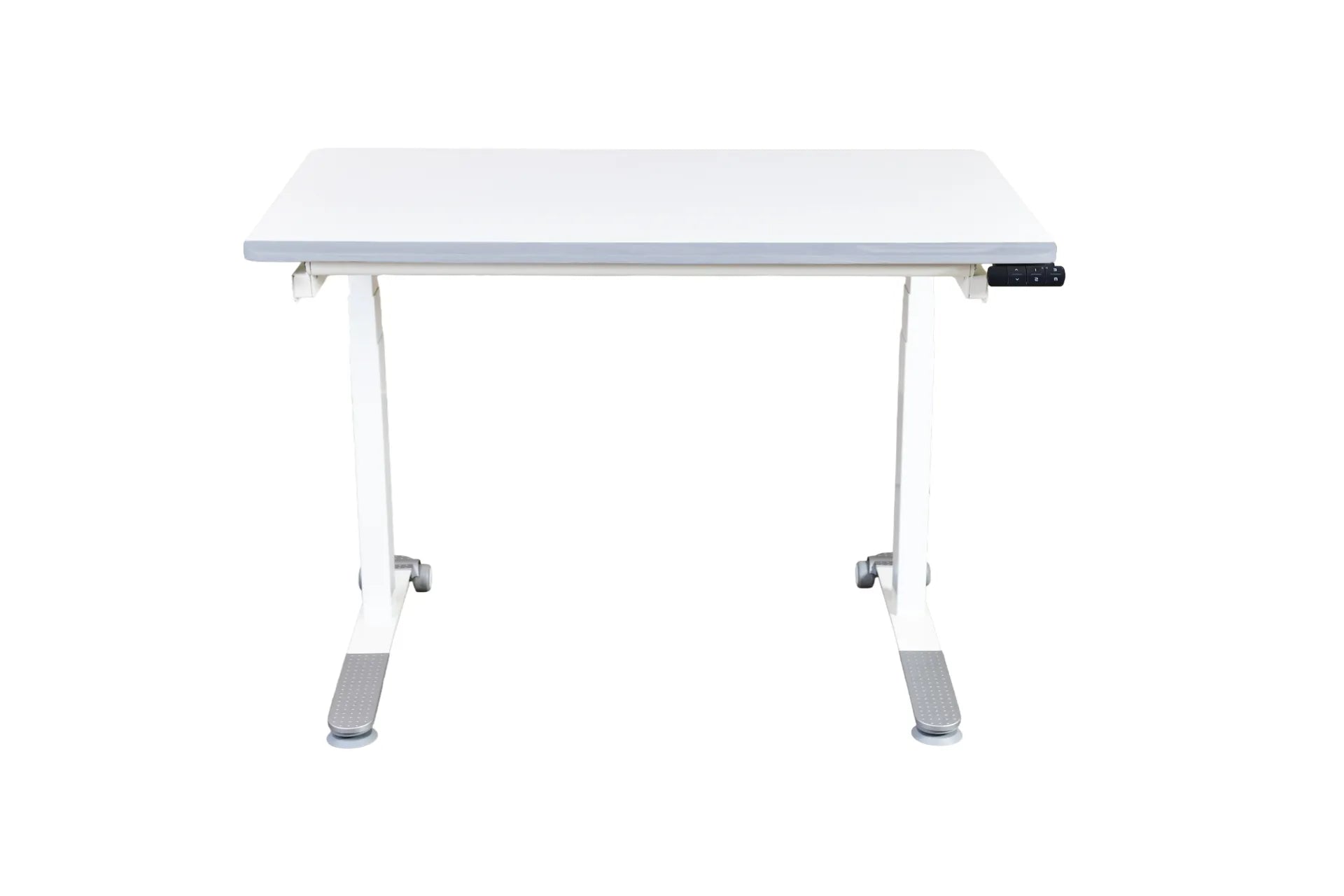 Omni Simple Elektrikli Masa - Beyaz / Gri