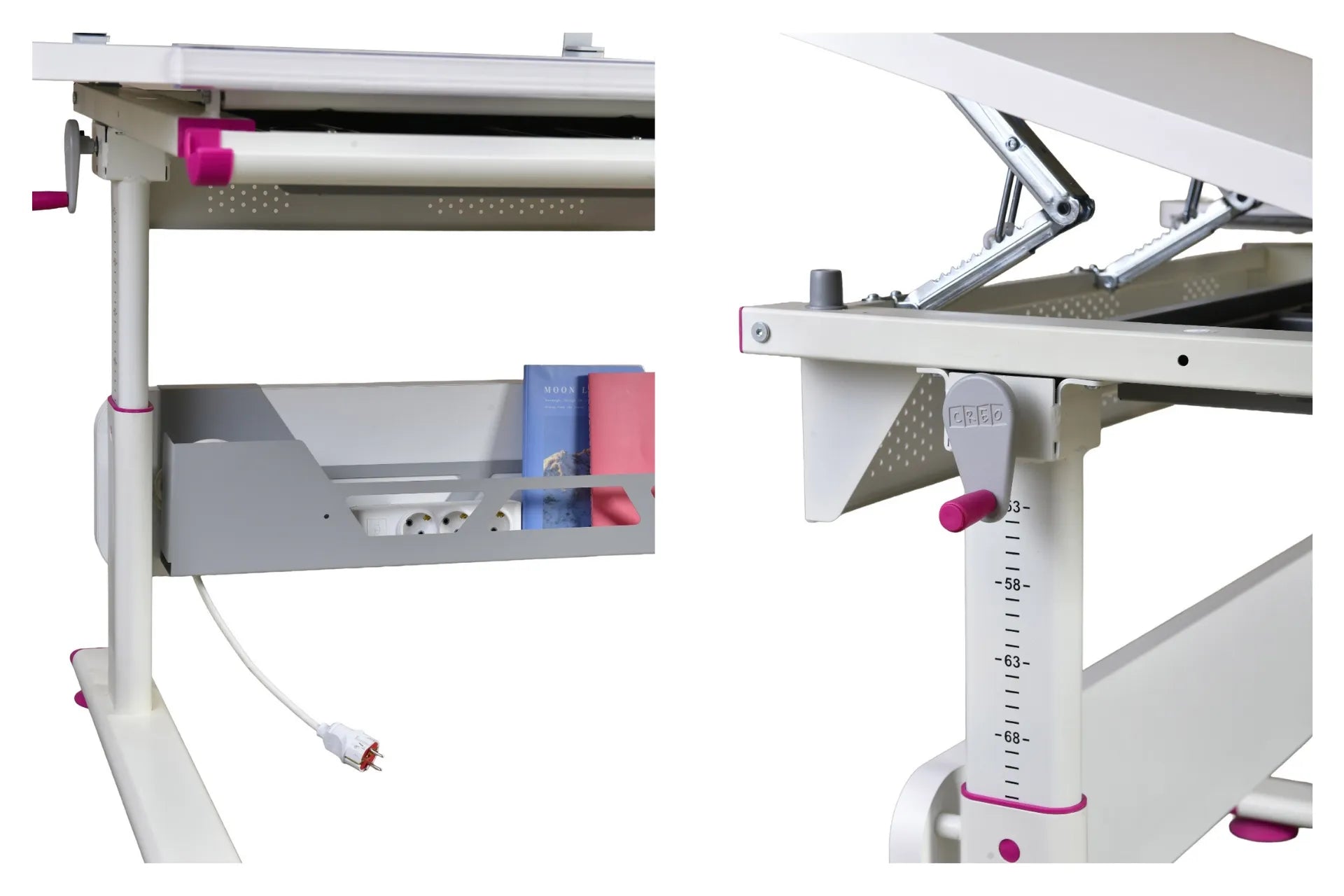 Mini Vega Standart - Beyaz / Fuşya