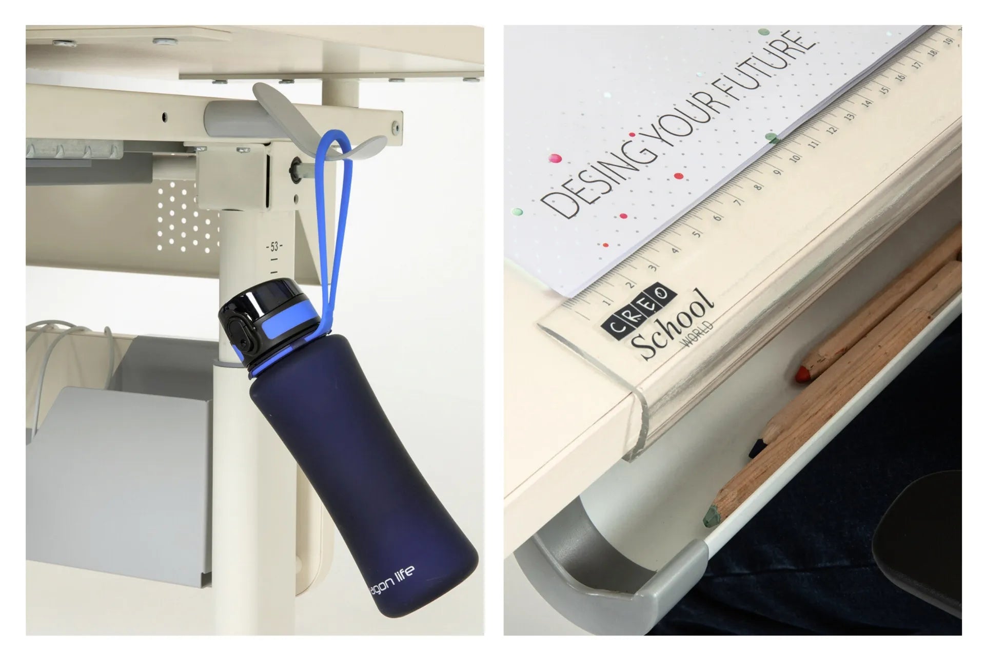 Mini Vega Standart - Ekru / Mavi
