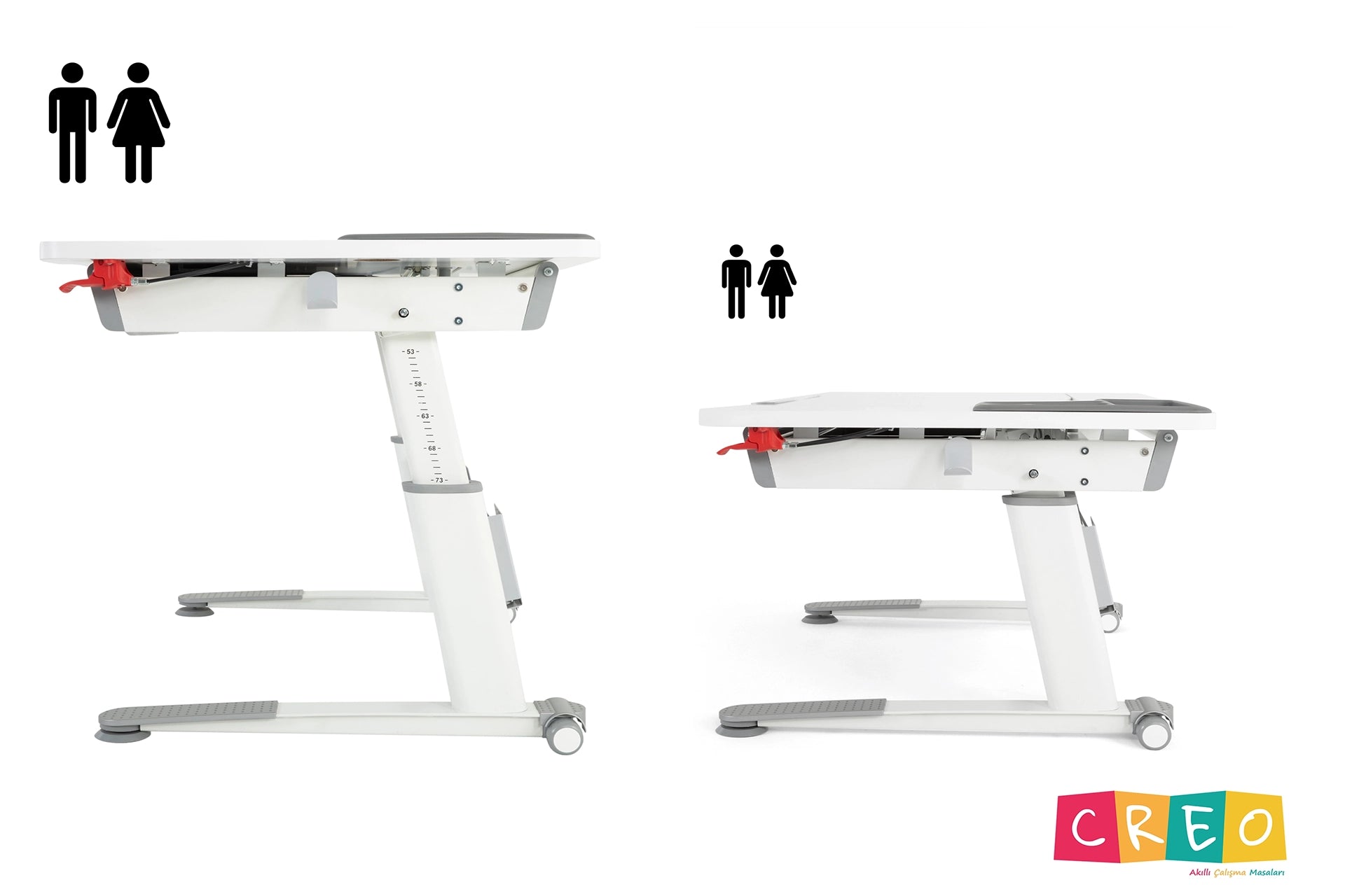 Sirius Advanced Çalışma Masası Takımı - Beyaz / Mavi